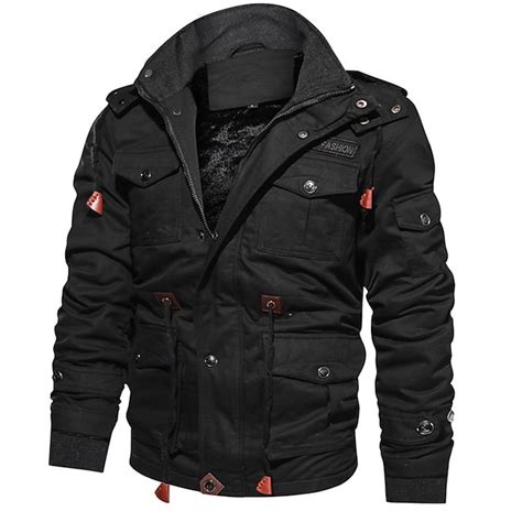 Men's Winter Coat Winter Jacket Fleece Jacket Work Jacket Street Casual ...