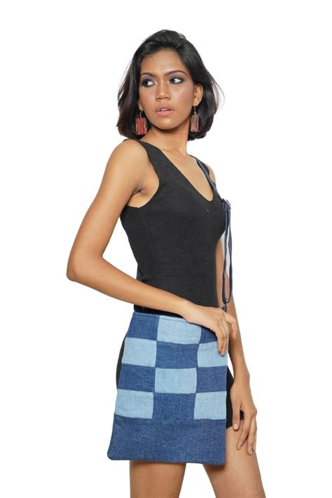 Chic Denim Square Sling: Effortless Style – Bunko Junko