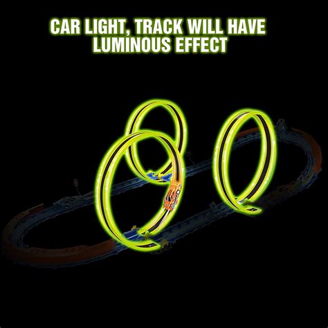 Electric Slot Car Set, High-Speed Remote Control Race Car Track, Racing ...