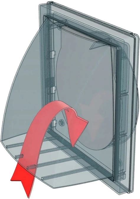 Buy Cowled Duct Cover with Gravity Flap, Wall Mounted Heat and Air HVAC ...