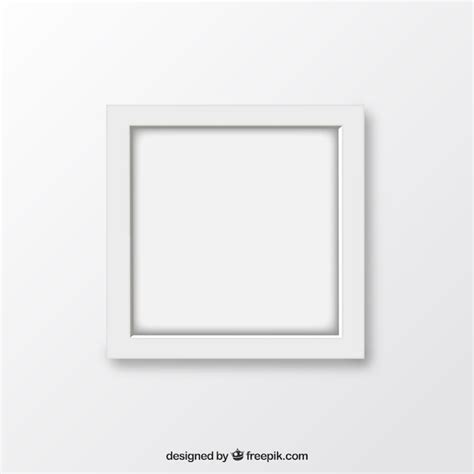 Minimalist white frame | Free Vector
