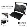 Buy iBELL SM1700G Sandwich Maker with Floating Hinges, 1700Watt, 180 ...