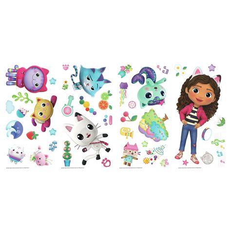 Buy DreamWorks Gabby's Dollhouse Wall Decals by RoomMates, Multicolor ...