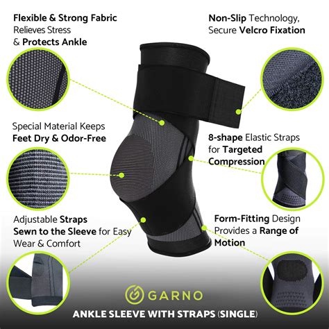GARNO Adjustable Ankle Brace Compression Sleeve with India | Ubuy