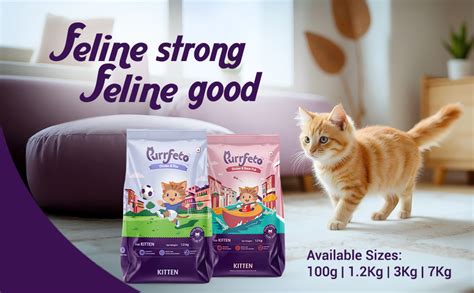 Purrfeto Kitten Dry Cat Food | Chicken & Rice | 1.2 kg |40% Reduction ...