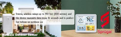 Sprugal Weather Station | Colour screen | Forecaster with Temperature ...