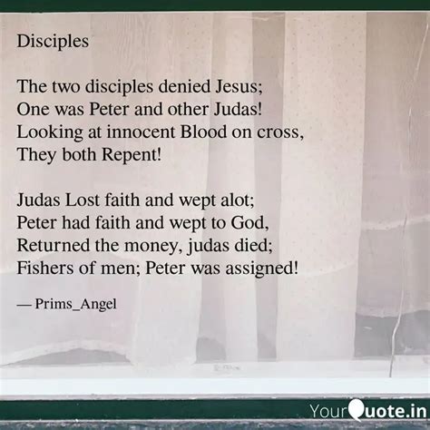 Disciples The two discip... | Quotes & Writings by SUMITHA | YourQuote