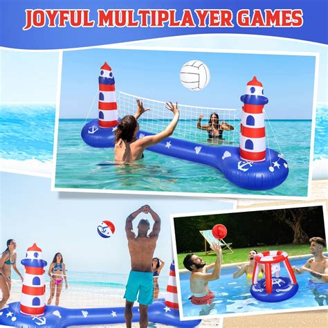 EagleStone Pool Volleyball Net &Basketball Hoop India | Ubuy