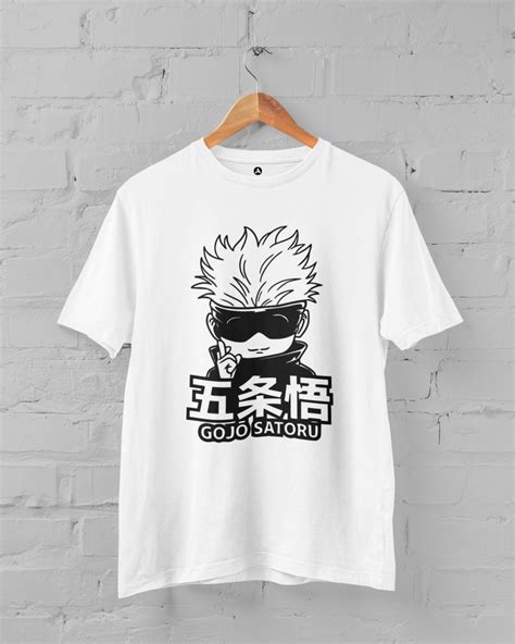 Chibi Gojo Satoru-Jujutsu Kaisen: Anime- Unisex Regular Fit Half Sleeve ...