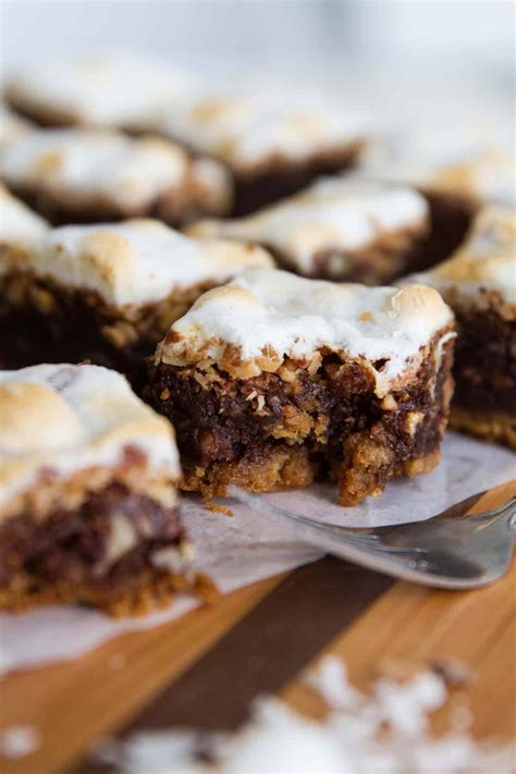 Coconut Toffee Rocky Road Brownies - Taste and Tell