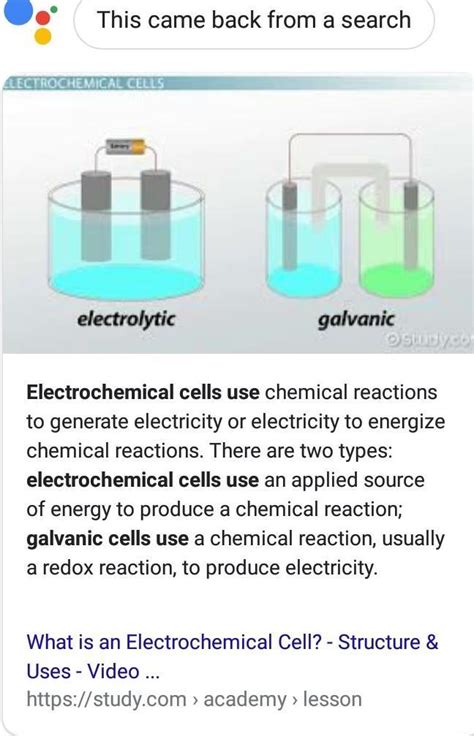 What are the uses of electrochemical cells ? - Brainly.in