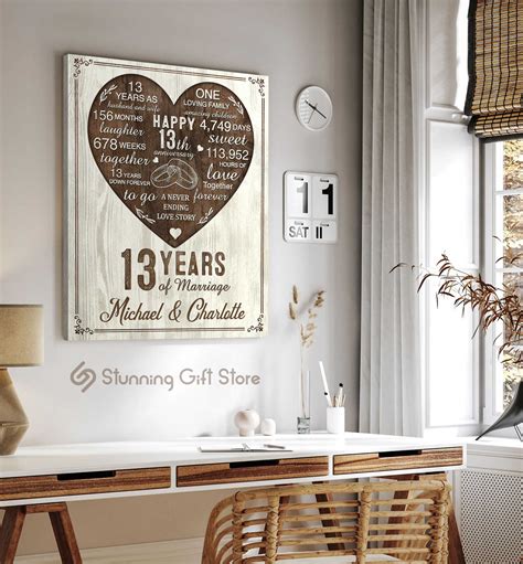 13 year wedding anniversary gift for wife 60 photos - Astyledwedding.com