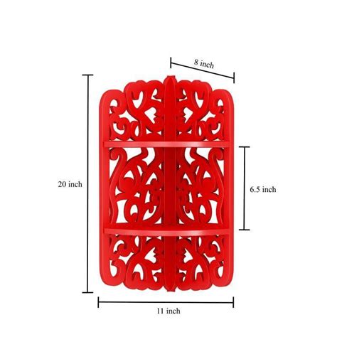 Buy Alderidge Corner Floating Shelf - Red Online in India | Vaaree