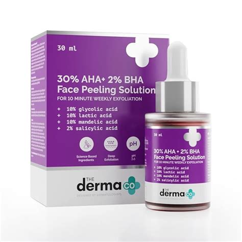 Buy The Derma Co 30% AHA + 2% BHA Peeling Solution - 30ml | Repairing ...
