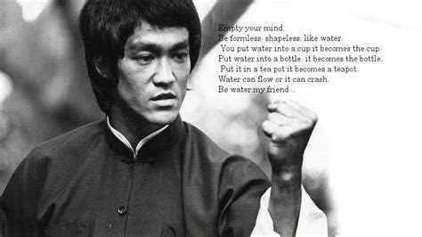 Bruce Lee Water Quotes Wallpaper