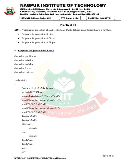 Image result for Pattern Making CAD Practical Front Page