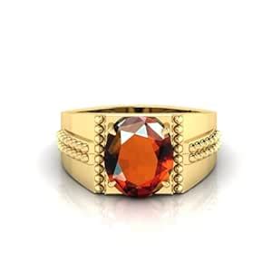 Buy 6.25 Ratti Gomed Original Hessonite 5.60 Carat Stone Adjustable ...