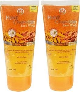 TSZ Haldi Chandan -Dark Sport Removal (Pack Of 2) (300 g) Face Wash ...