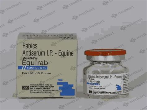 EQUIRAB 5 ML INJECTION VIAL 5 ML Price, Uses, Side Effects ...