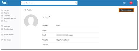 Update or edit your Box from AT&T profile - Asecare