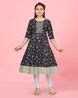 Buy Navy blue Kurtas & Kurtis for Girls by AARIKA GIRLS ETHNIC Online ...