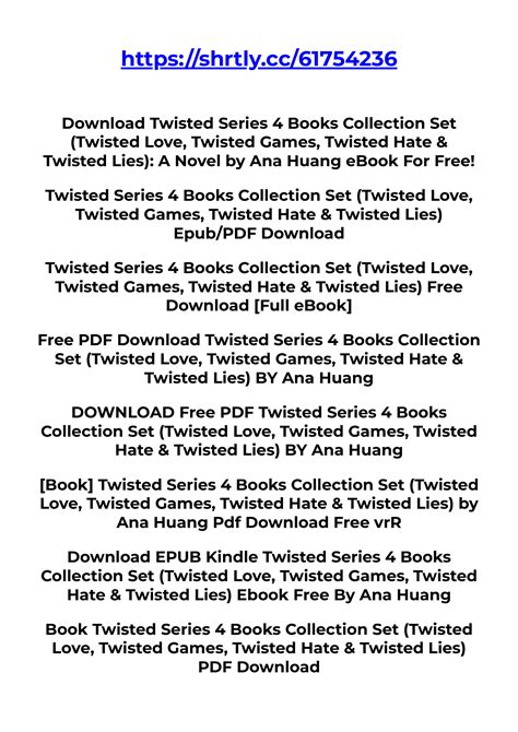 Download PDF Twisted Series 4 Books Collection Set (Twisted Love ...