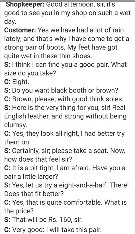 write a dialogue between the shopkeeper and a customer regarding high ...