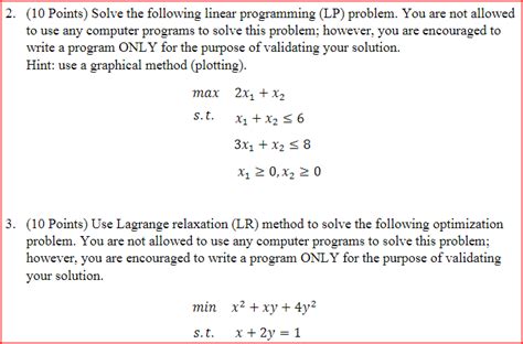 Linear Programing Problem 2 的图像结果