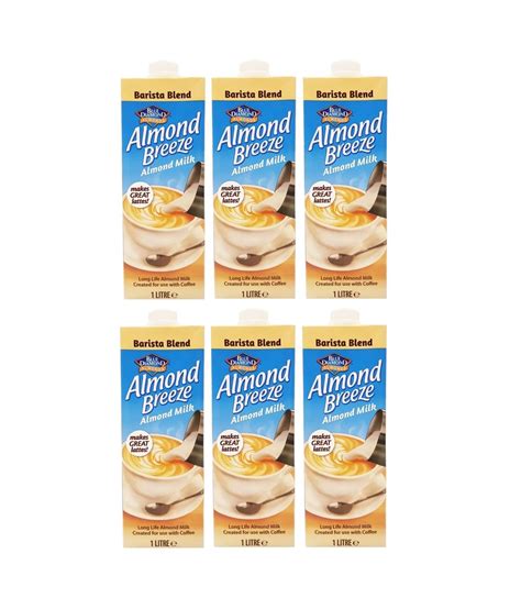 Almond Breeze Barista Blend Almond Milk - 1 Liter x 6