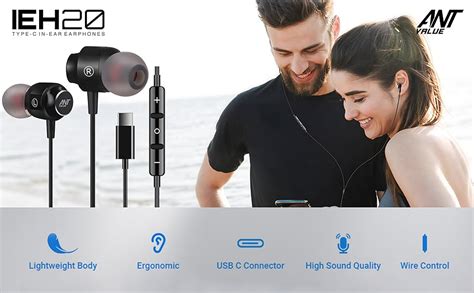 Ant Value Ieh 20 Gaming Usb Type C Earphones Stereo Wired In Ear ...