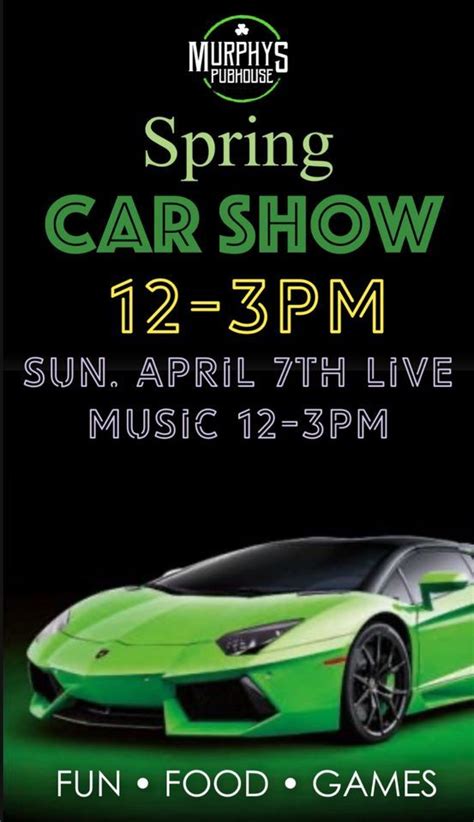Spring car show at Murphy’s PubHouse, 11650 Olio Rd Ste 450, Fishers ...