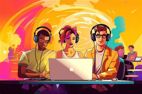 Image result for Three People at a Computer