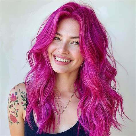 magnific ph9fNCI6DHEnimnaZvm6 Vivid Pink Geode | Pink hair, Bright pink ...