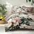 Oil Painting Floral Pattern Duvet Cover Set Set Soft 3-Piece Luxury ...
