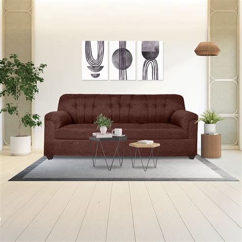 Buy Jute Sofa 3 Seater (Brown) Online in Bangalore | Guarented Home ...