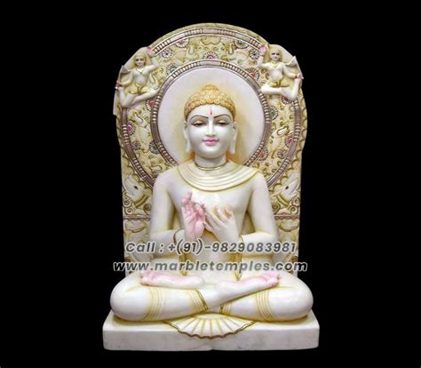 White Marble Jain Statues in Jaipur, India | Marbletemples.com