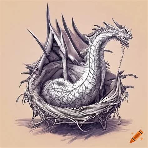 Artwork of dragon nests