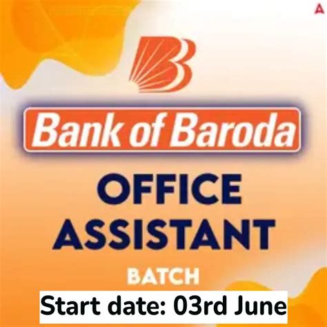 Mission Bank of Baroda 2025-26 | Office Assistant Batch | Online Live ...