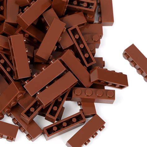 Unirolic Classic Building Bricks Set, 100 Piece 1x4 Basic Building ...