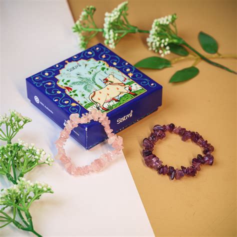 Dreamy Duo Combo with Rose Quartz and Amethyst Bands – Satmi