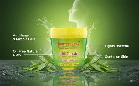 Aryanveda Haldi Chandan Herbal Bleach Cream (250g) for face and body ...