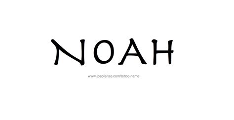 Noah Name Tattoo Designs