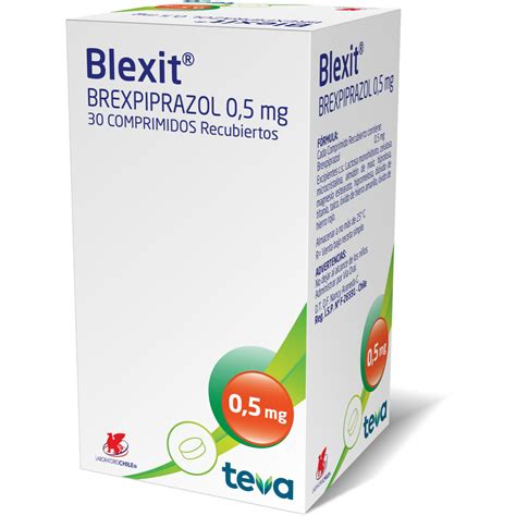 Blexit Brexipiprazol 0.5mg 30 Comprimidos Recubiertos | Productos ...