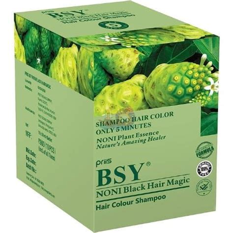PRIIS BSY Noni Black Hair Magic Hair Color Shampoo