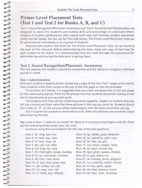 Explode the Code Placement Test Free 的图像结果