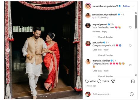 Samantha-Raj Nidimoru wedding: Kangana, Varun Dhawan, Amala Paul, fans ...