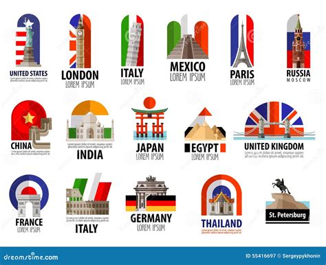 Country Logos Around World