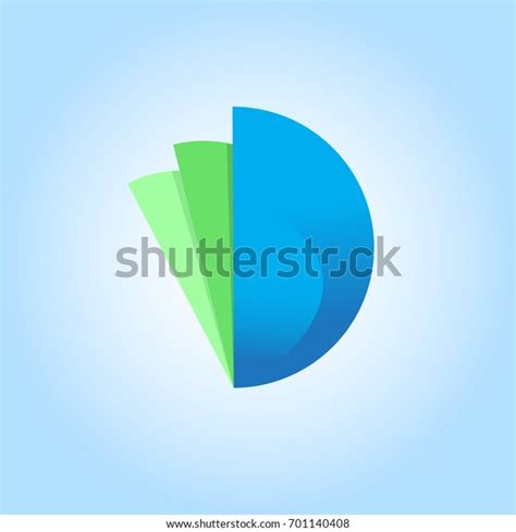 「Semi Circle Logo Blue Vector」のベクター画像素材（ロイヤリティフリー） 701140408 | Shutterstock