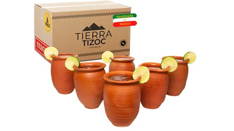Buy TIERRA TIZOC Cantaritos de Barro Mexicanos - Mexican Party Cups ...