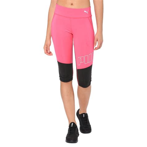 Buy Puma Keep Up Knee Tights- Fuchsia Purple Online